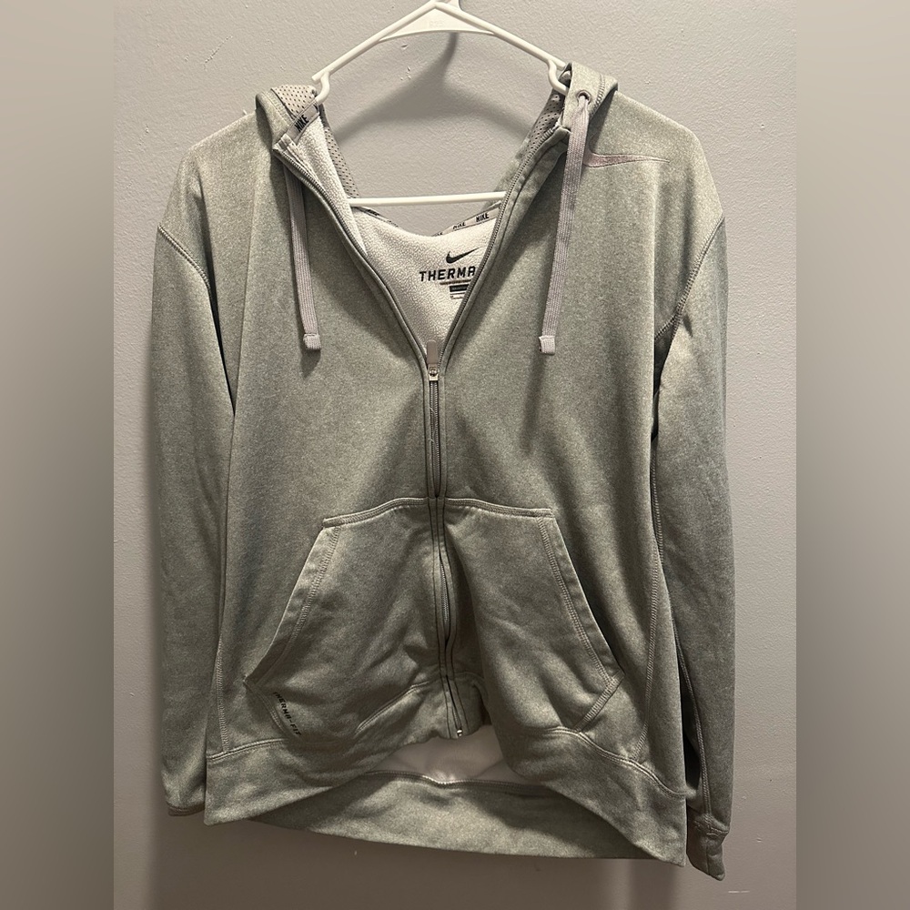 Women’s Nike Gray Zip-Up Hoodie